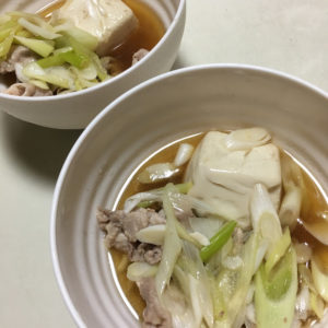 豚しゃぶ豆腐(さっぱり煮)