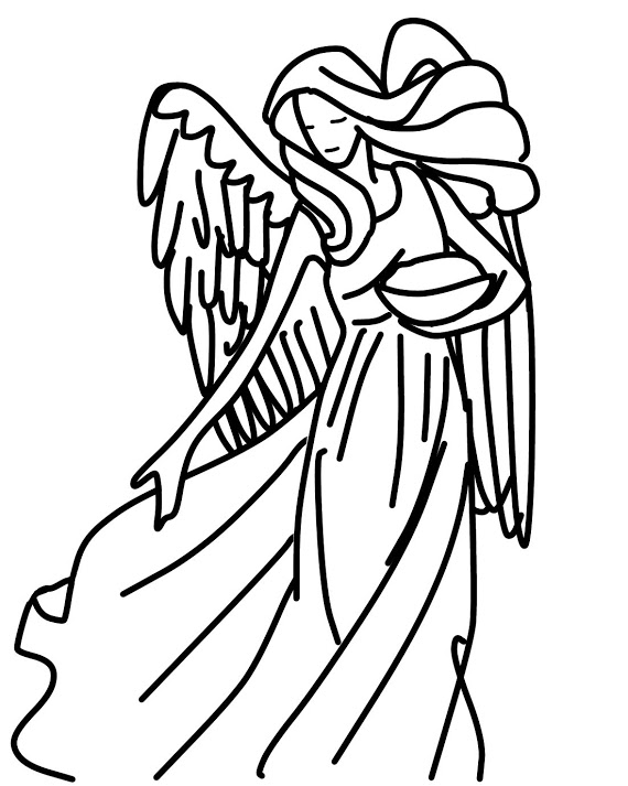 刺繍図案・天使