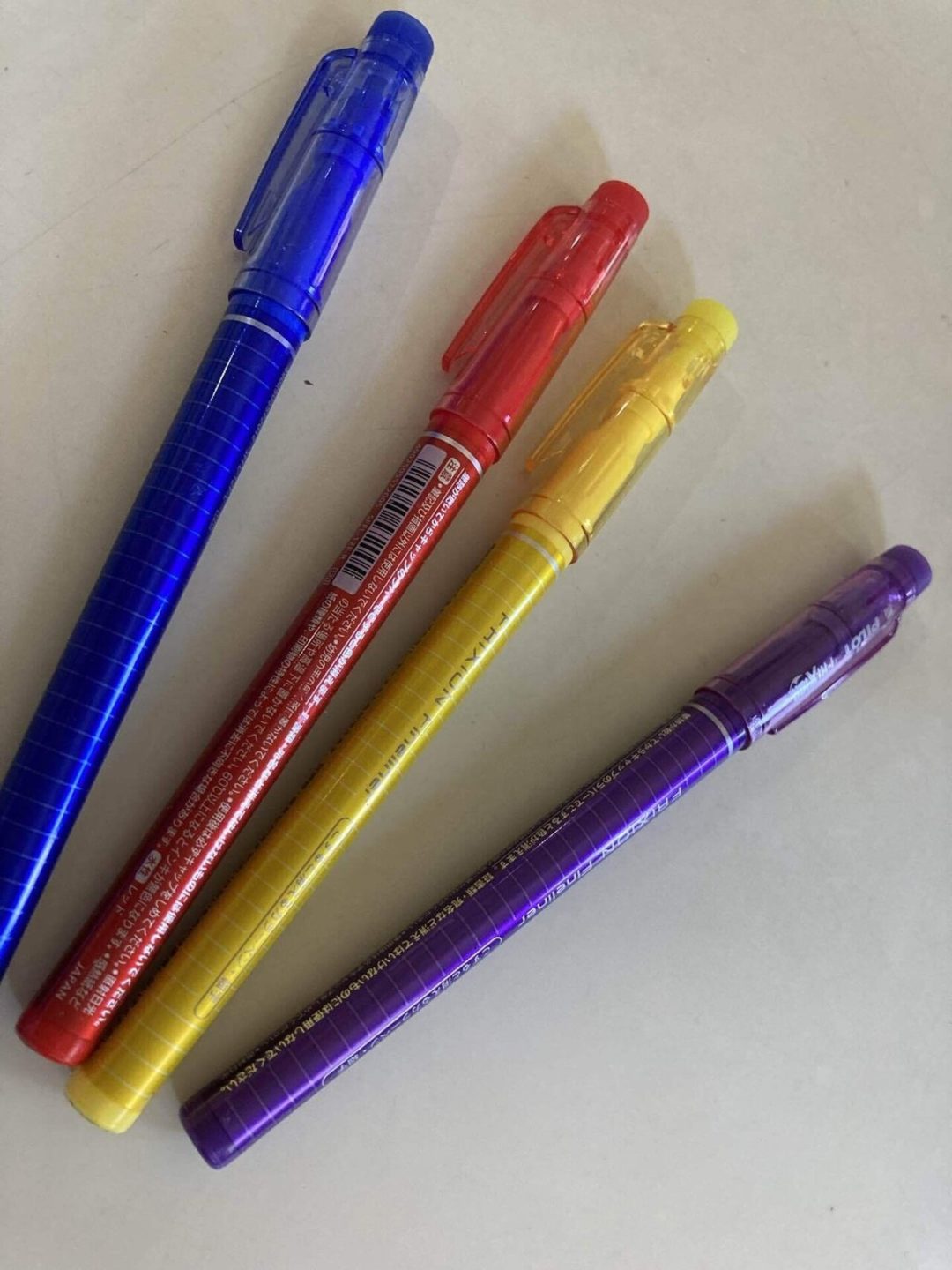 愛用のフリクションファインライナー